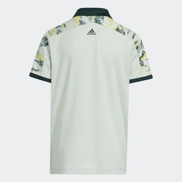 NWT Adidas Printed Colorblock Polo Golf Shirt Mint Green - Picture 2 of 13